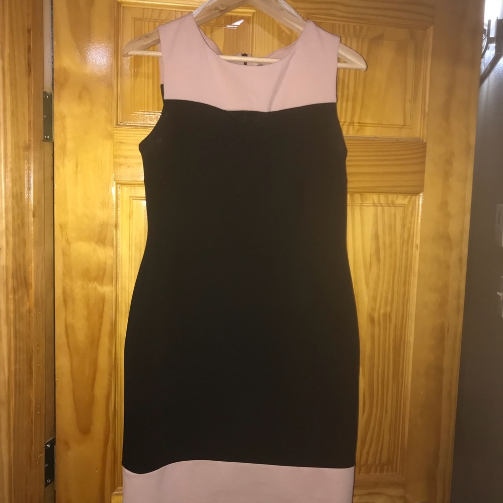 Black w/light pink dress